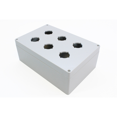 HAMMOND 6 hole, 30.5mm, Pushbutton Enclosureosure, Polycarbonate 1554PB6